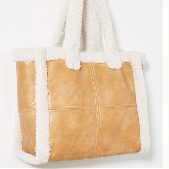 Anthropologie Handbags - Reversible Sherpa Tote Bag